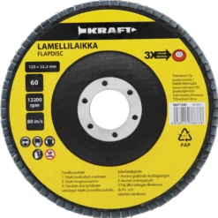 Lamellilaikka 125 mm, 60