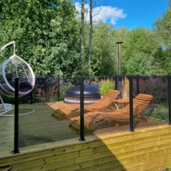 Lasielementti Green Land Patio kirkas