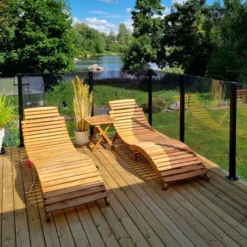 Lasielementti Green Land Patio harmaa