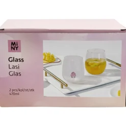 Lasi Miny 2 kpl mansikkakoriste