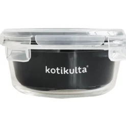 Lasirasia Kotikulta 620 ml muovikannella pyöreä