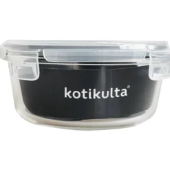 Lasirasia Kotikulta 950 ml muovikannella pyöreä