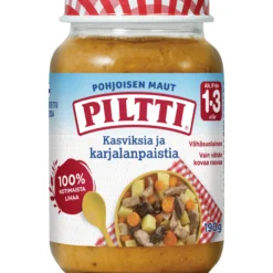 Lastenateria Piltti 190 g Kasviksia ja karjalanpaistia 1-3 v