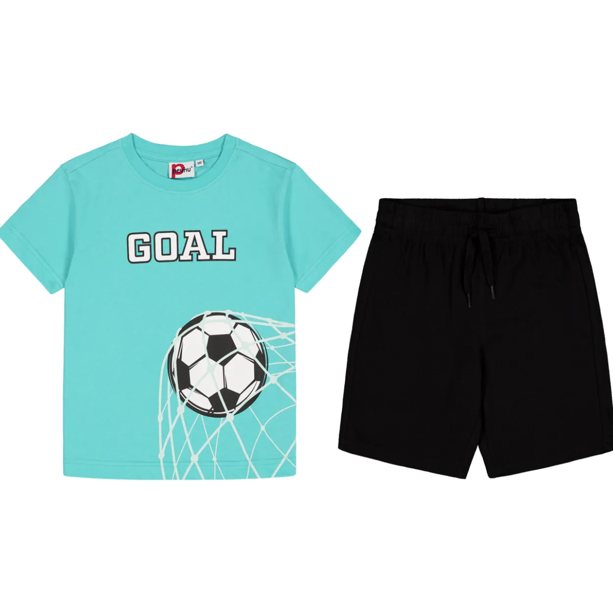 Lasten shortsisetti Peuhu Jali+Robin Goal