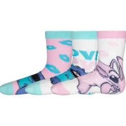 Lasten sukat Lilo & Stitch 3 pr/pkt