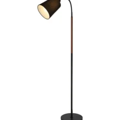 Lattiavalaisin Aneta Lighting Ljusdal, musta/pähkinänruskea