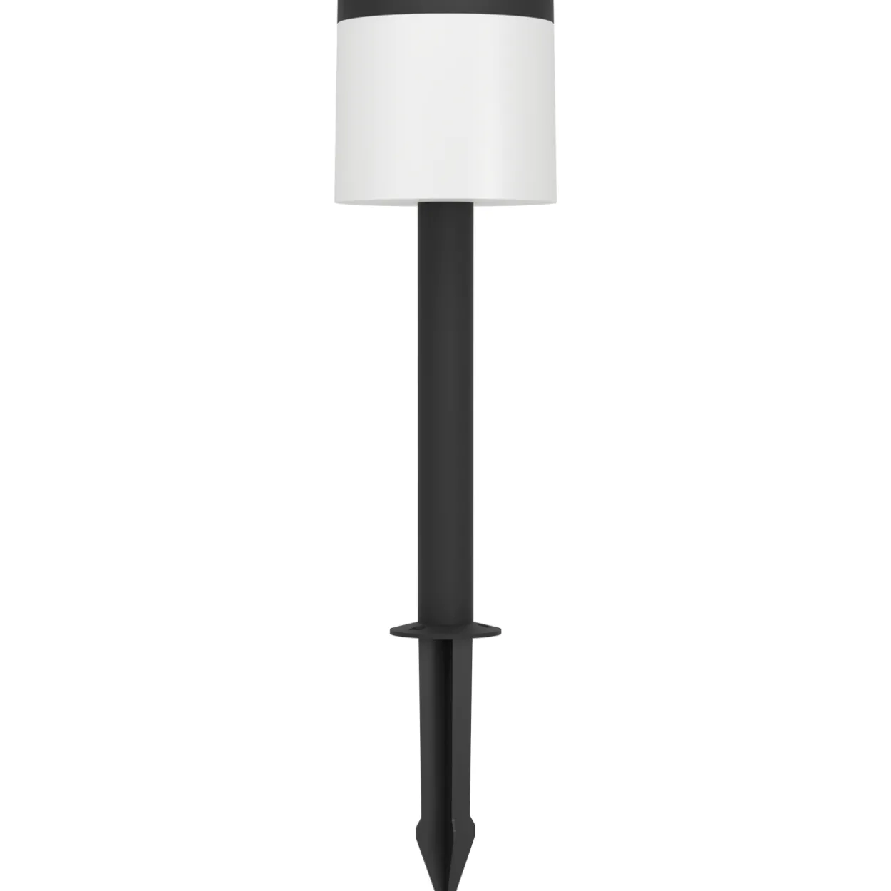 LED-aurinkokennovalaisin pylväs Pantete 65 cm musta/valkoinen