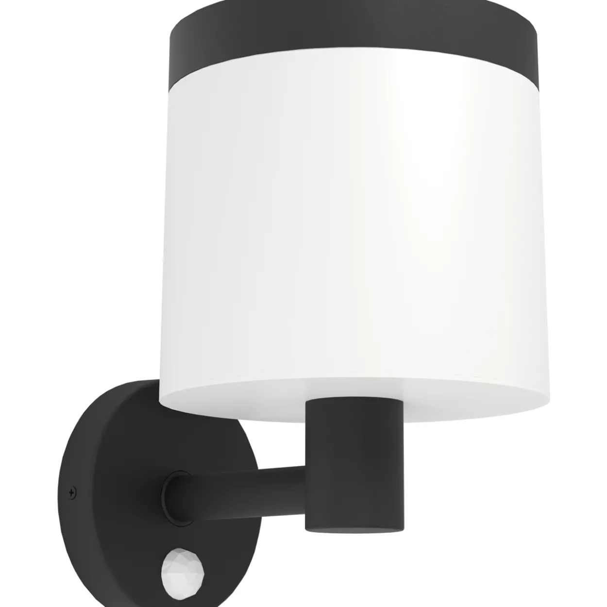 LED-aurinkokennovalaisin seinä Pantete musta/valkoinen