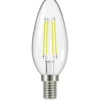 LED-filamenttilamppu C35 840 470lm E14 kirkas