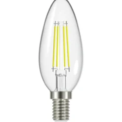 LED-filamenttilamppu C35 840 470lm E14 kirkas