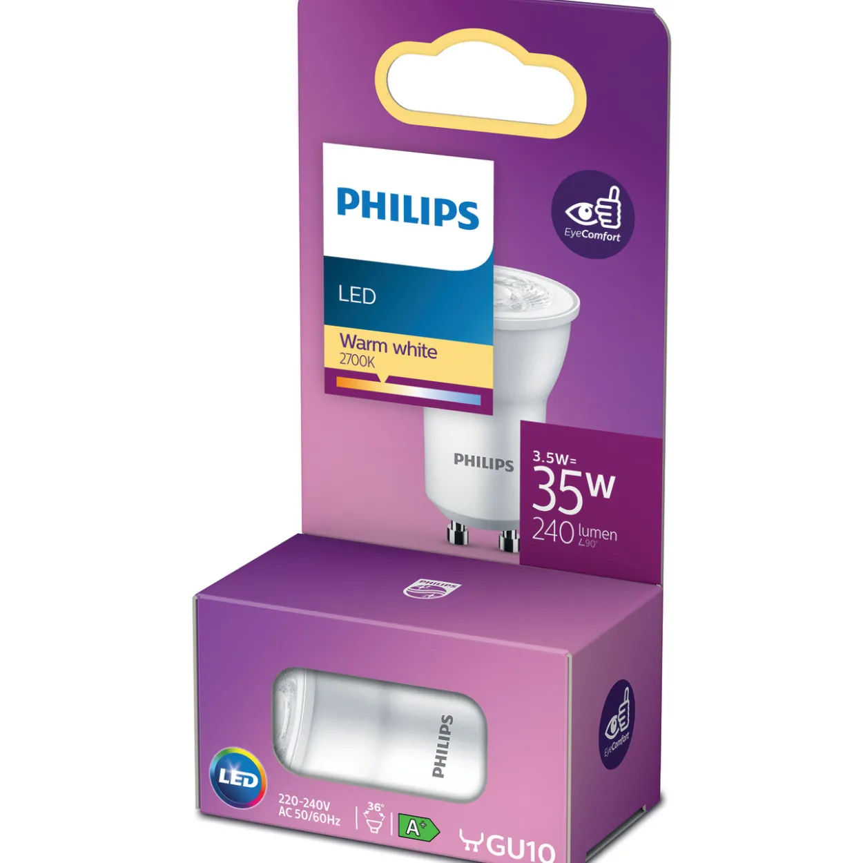 LED-kohdelamppu Philips GU10 3,5 W-35 W 2700 K