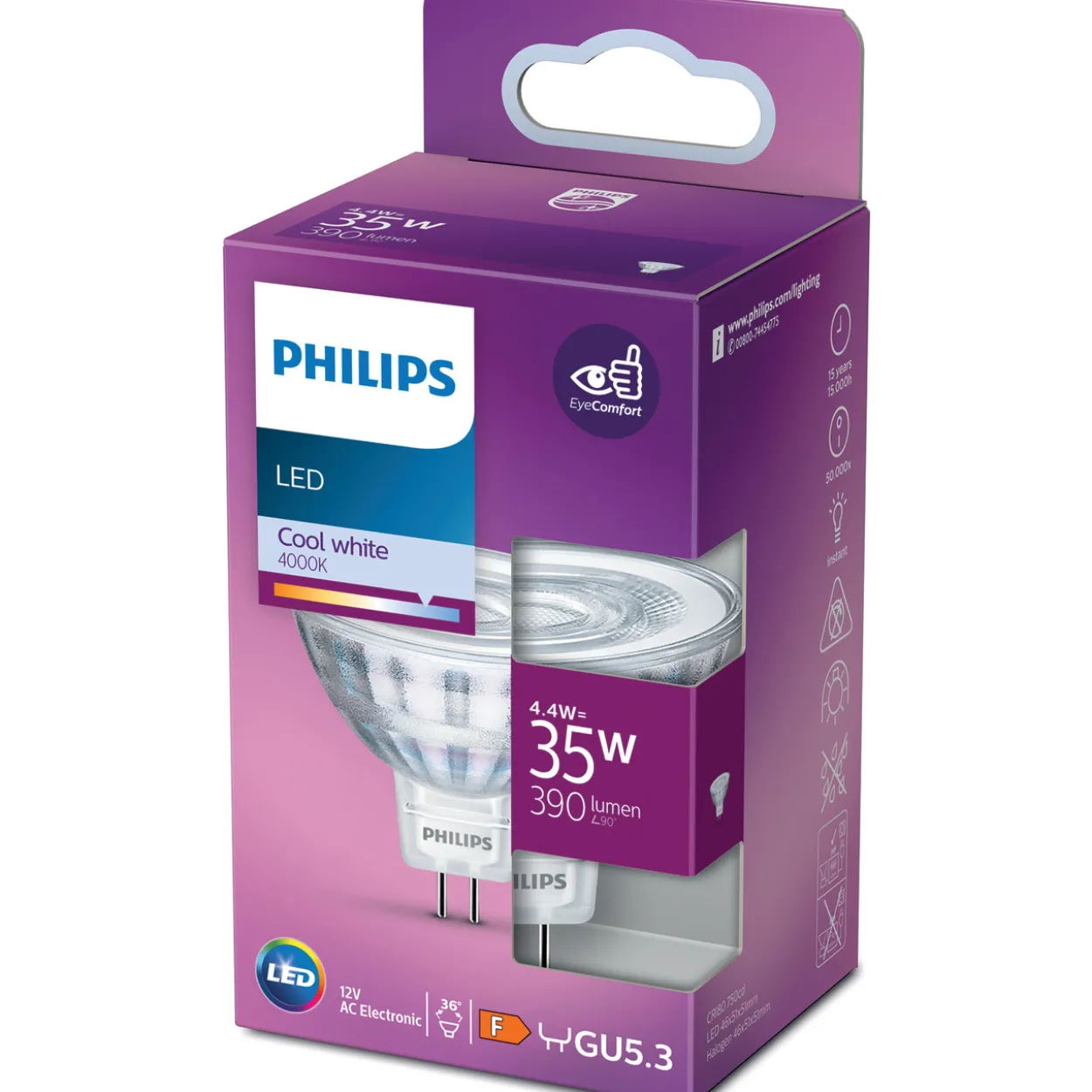 LED-kohdelamppu Philips 35 W MR16
