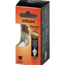 LED-koristelamppu AMBER antiikki 2,5 W 225lm E27 2200K kirkas