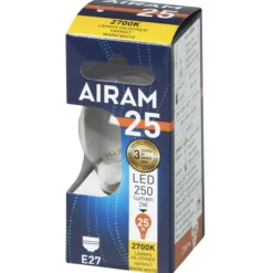 LED-koristelamppu kirkas 2,5 W E27 filam. 250 lm 360°