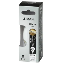 LED-kynttilälamppu Decor opaali 2,5 W E14 250 lm 360°