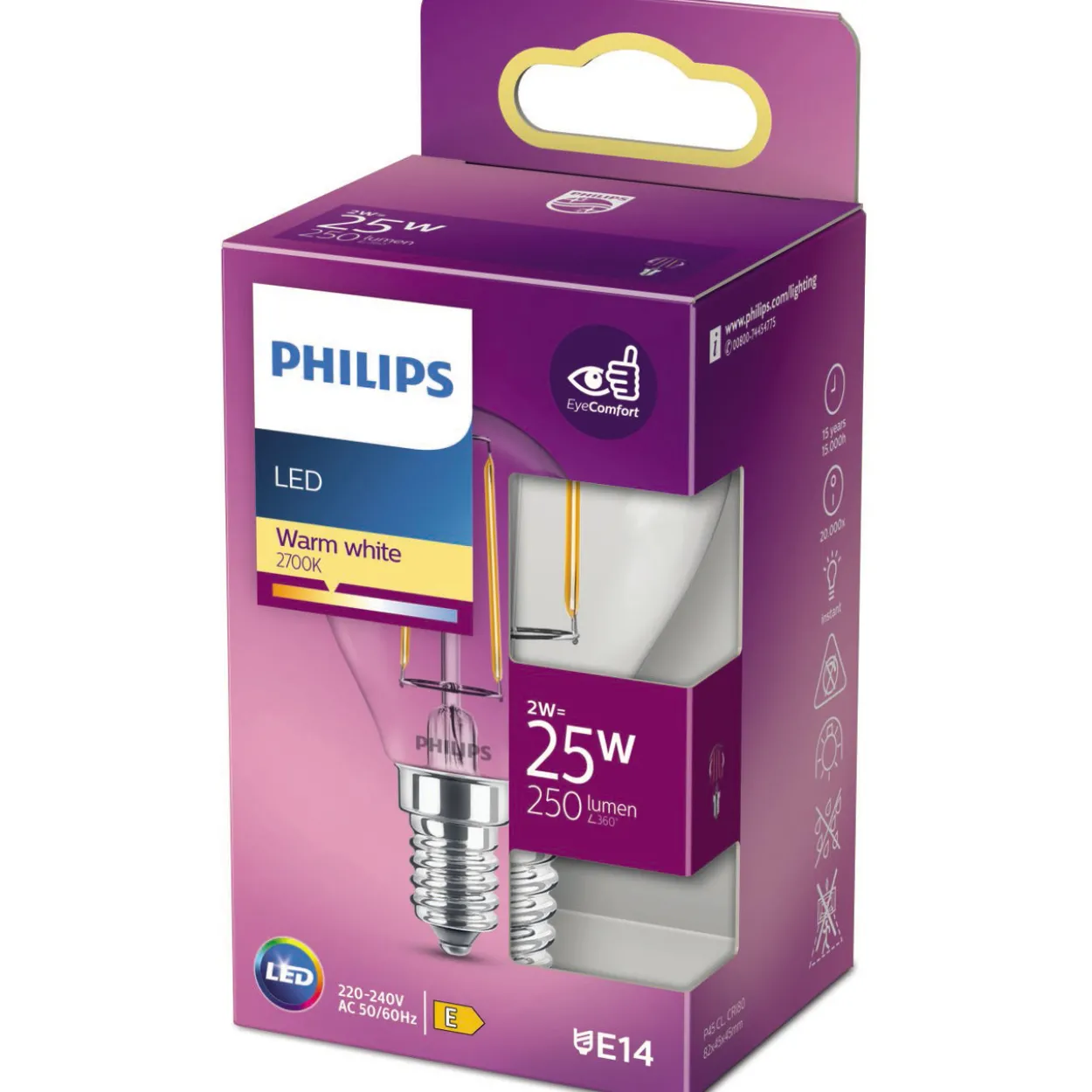 LED-kynttilälamppu Philips 25 W E14