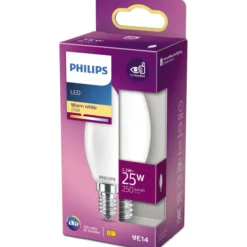 LED-kynttilälamppu Philips 25 W E14 huurrettu
