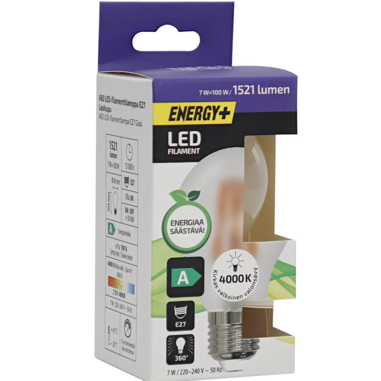 LED-lamppu A A60 1521lm 4000K E27