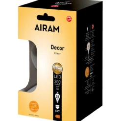 LED-lamppu Airam DECFG G125 822 300lm E27 DIM