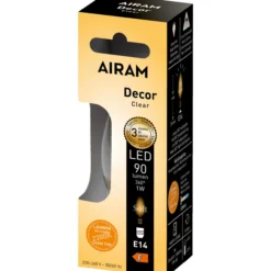 LED-lamppu DECFG C35 822 90lm E14 FIL