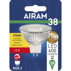 LED-lamppu MR16 FG 4,9 W GU5.3 470 lm, himmennettävä