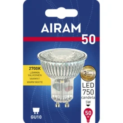 LED-lamppu PAR16 4 W GU10 36° kirkas lasi 345 lm