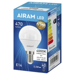 LED-mainoslamppu 4,9W 4000K E14 500lm