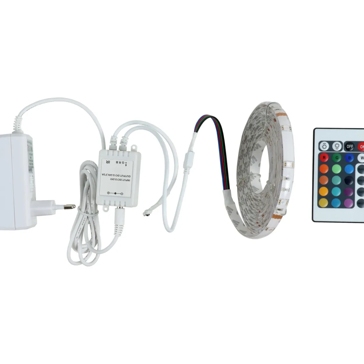 LED-nauha Airam Strip 24V IP20 7,2W/M 840 RGB 2 m