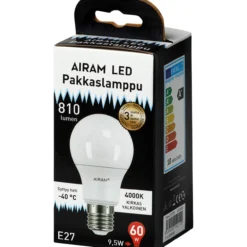 LED-pakkaslamppu 9,5W E27 806lm ulkok