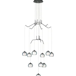 LED-riippuvalaisin 10-os Eglo Rovigana musta