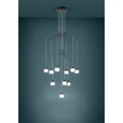 LED-riippuvalaisin 10-os Eglo Rovigana musta