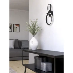 LED-seinävalaisin Eglo Serpins musta/valkoinen