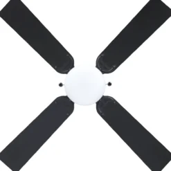 LED-tuuletinvalaisin Eglo Fortaleza musta/puu E27 maks. 60 W, IP20