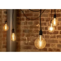 LED-vakiolamppu AMBER antiikki 4,5W 360lm E27 2200K kirkas himmennettävä