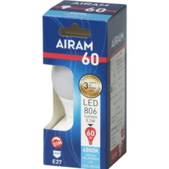 LED-vakiolamppu 7,3W E27 806lm 4000K himmennettävä