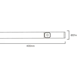 LED-valo Airam Cabiround 40 cm 3CCT 210 lm ladattava