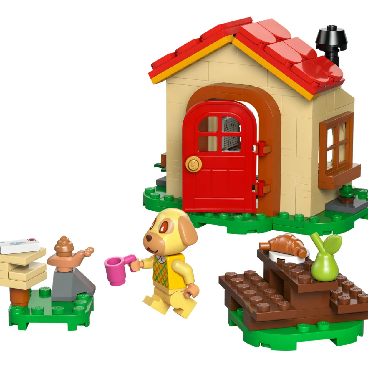 LEGO Animal Crossing 77058 Goldie kodikkaassa talossaan