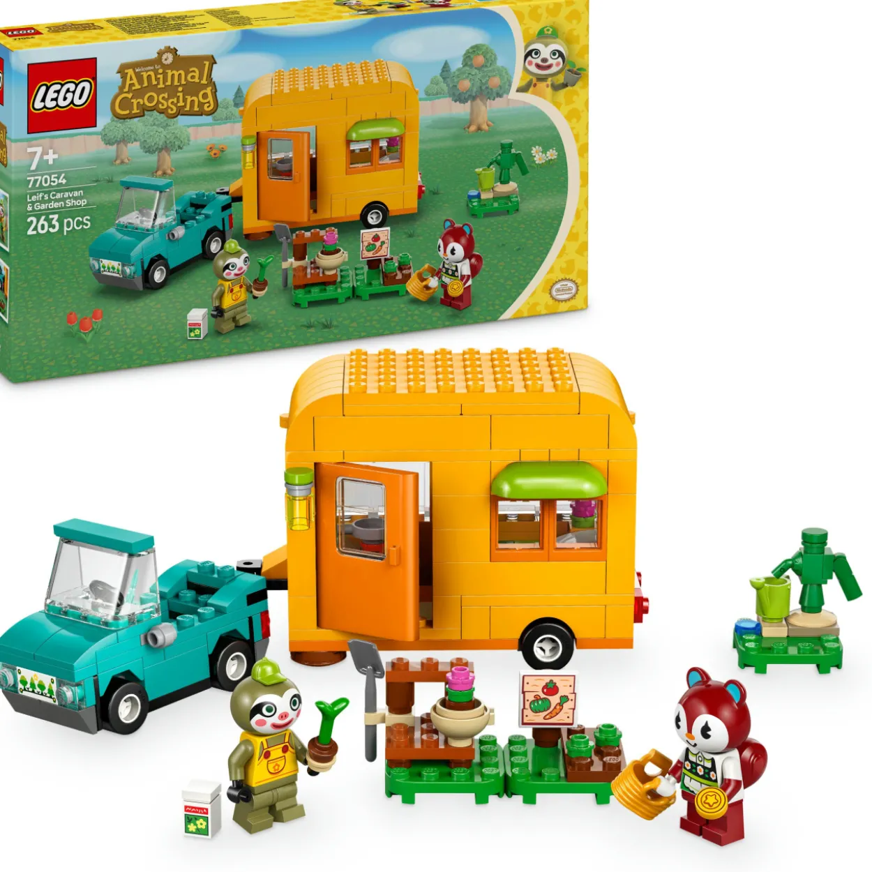 LEGO Animal Crossing 77054 Leif, asuntovaunu ja puutarhakauppa