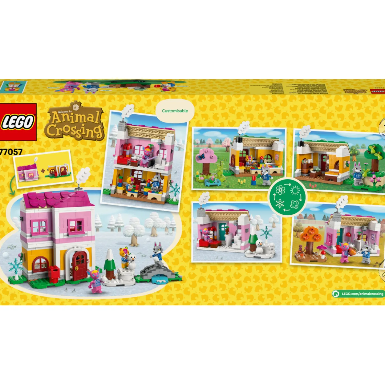 LEGO Animal Crossing 77057 Luovat talot: Hauskat vuodenajat