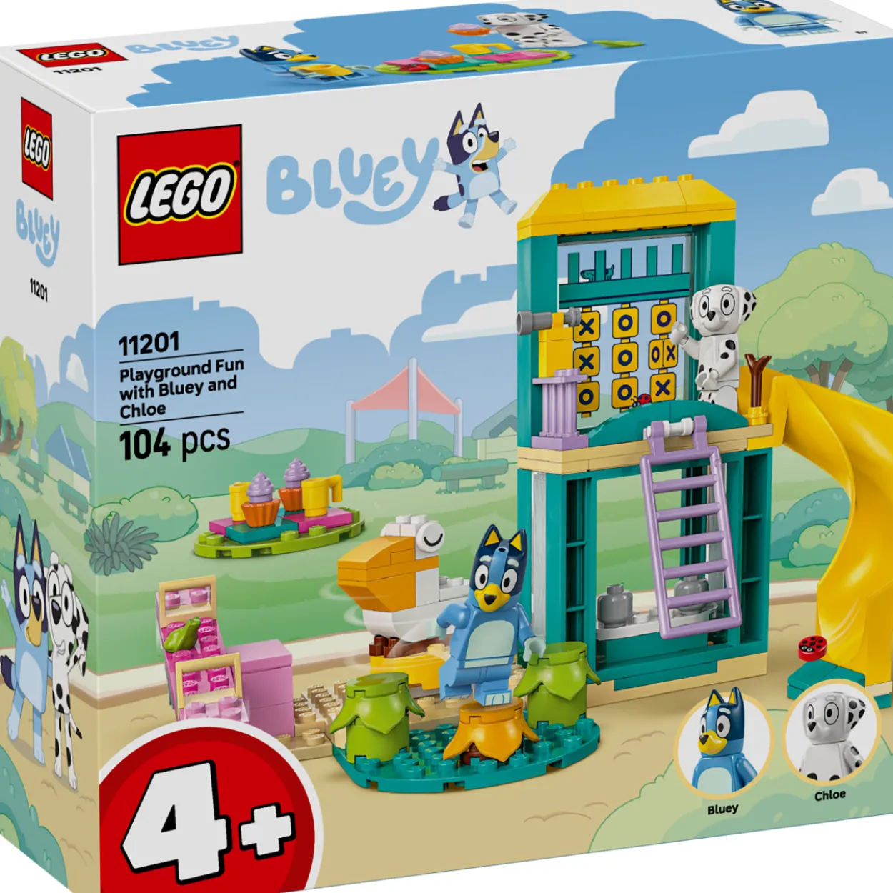 LEGO Bluey 11201 Blueyn ja Katin hupihetket leikkikentällä