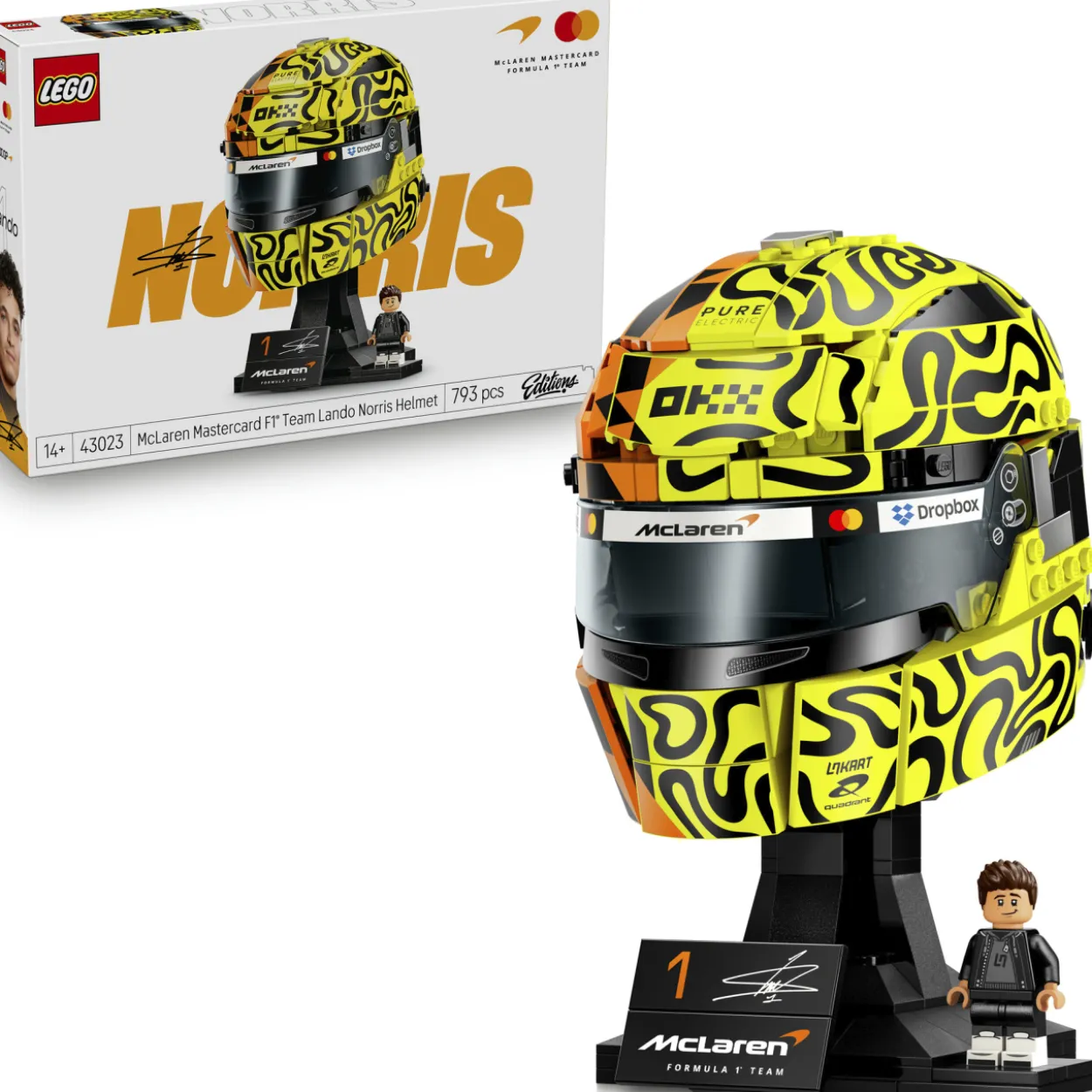 LEGO Editions Vehicles 43023 McLaren Mastercard F1® Team ‑kypärä – Lando Norris