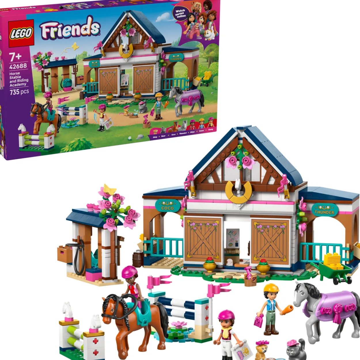 LEGO Friends 42688 Hevostalli ja ratsastuskoulu