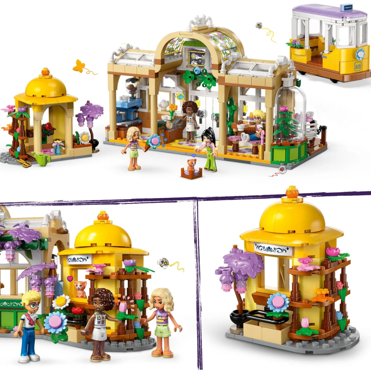 LEGO Friends 42671 Kasvikahvila ja kukkakauppa