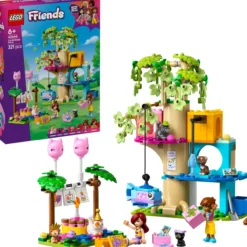 LEGO Friends 42666 Kissan synttärijuhlat ja puumaja