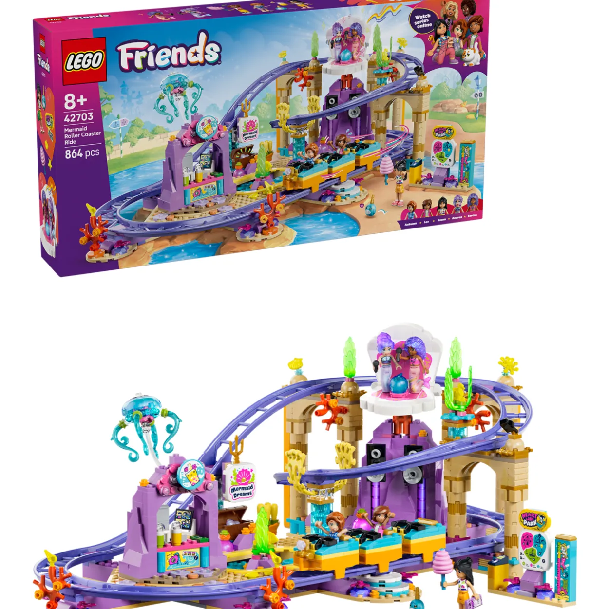 LEGO Friends 42703 Merenneitoaiheinen vuoristorata