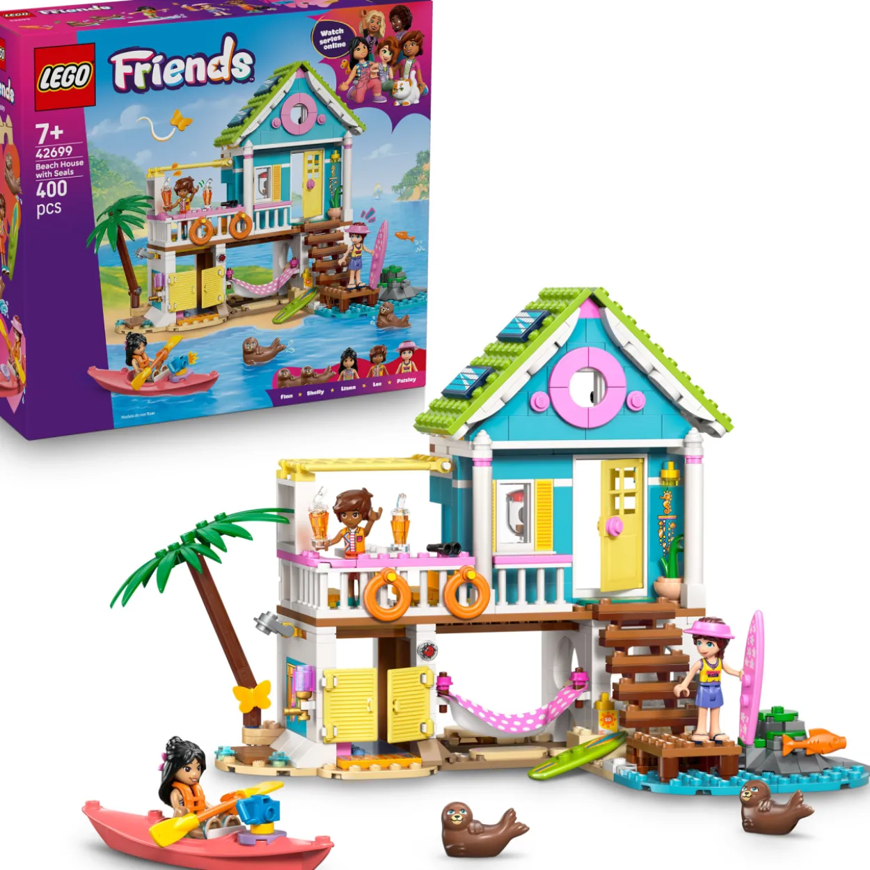 LEGO Friends 42699 Rantahuvila ja hylkeet