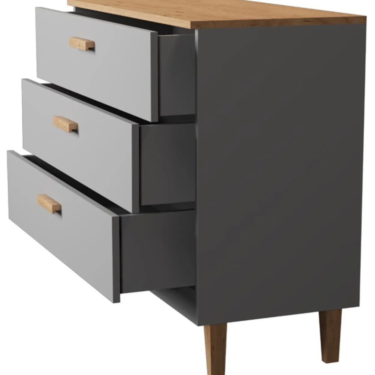 Lipasto Kocot 100 cm Denver harmaa/beige