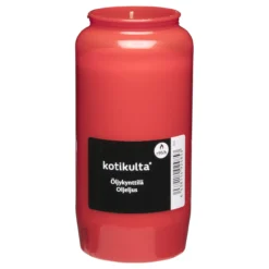 Öljykynttilä 95 h punainen