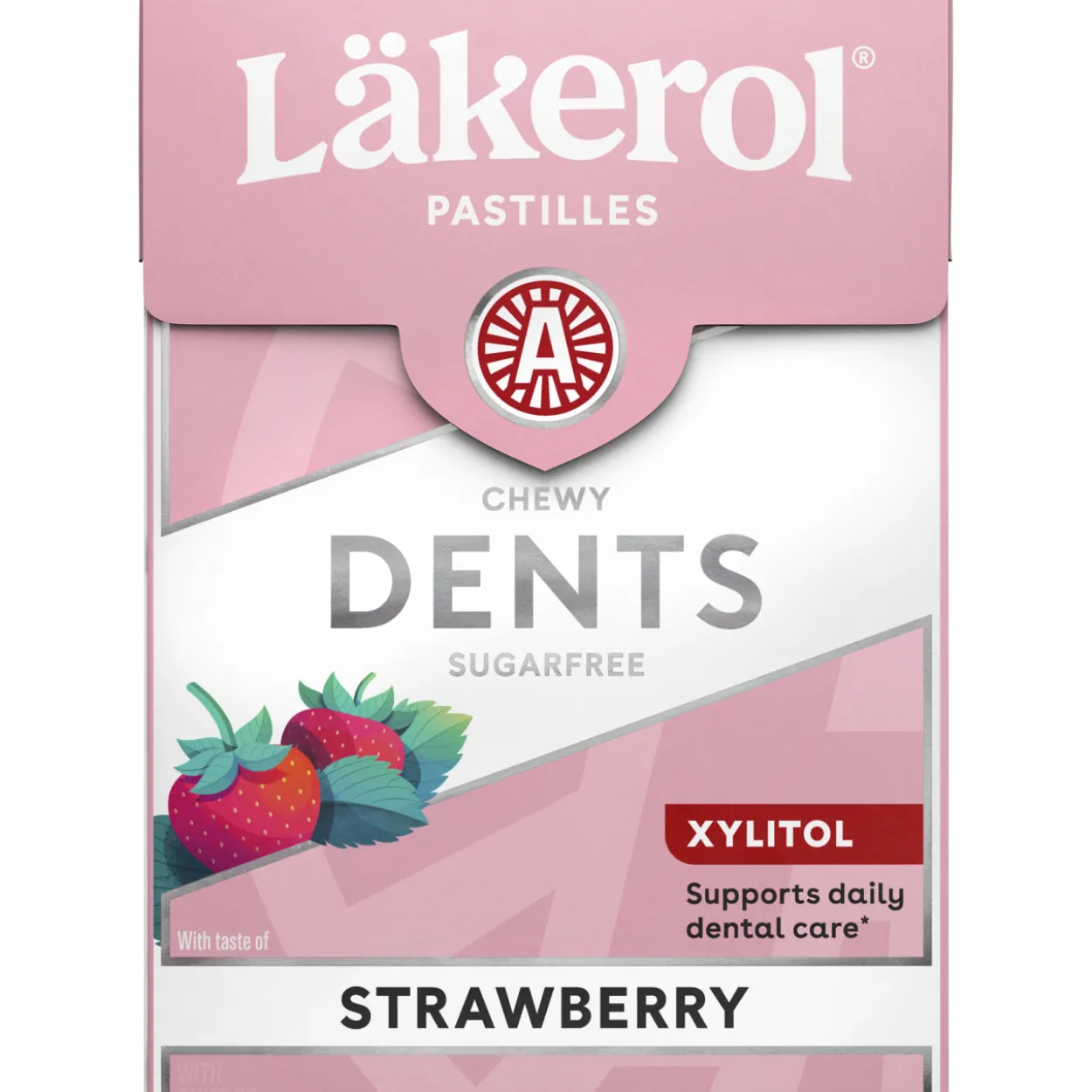 Läkerol Dents 85 g Strawberry pastilli