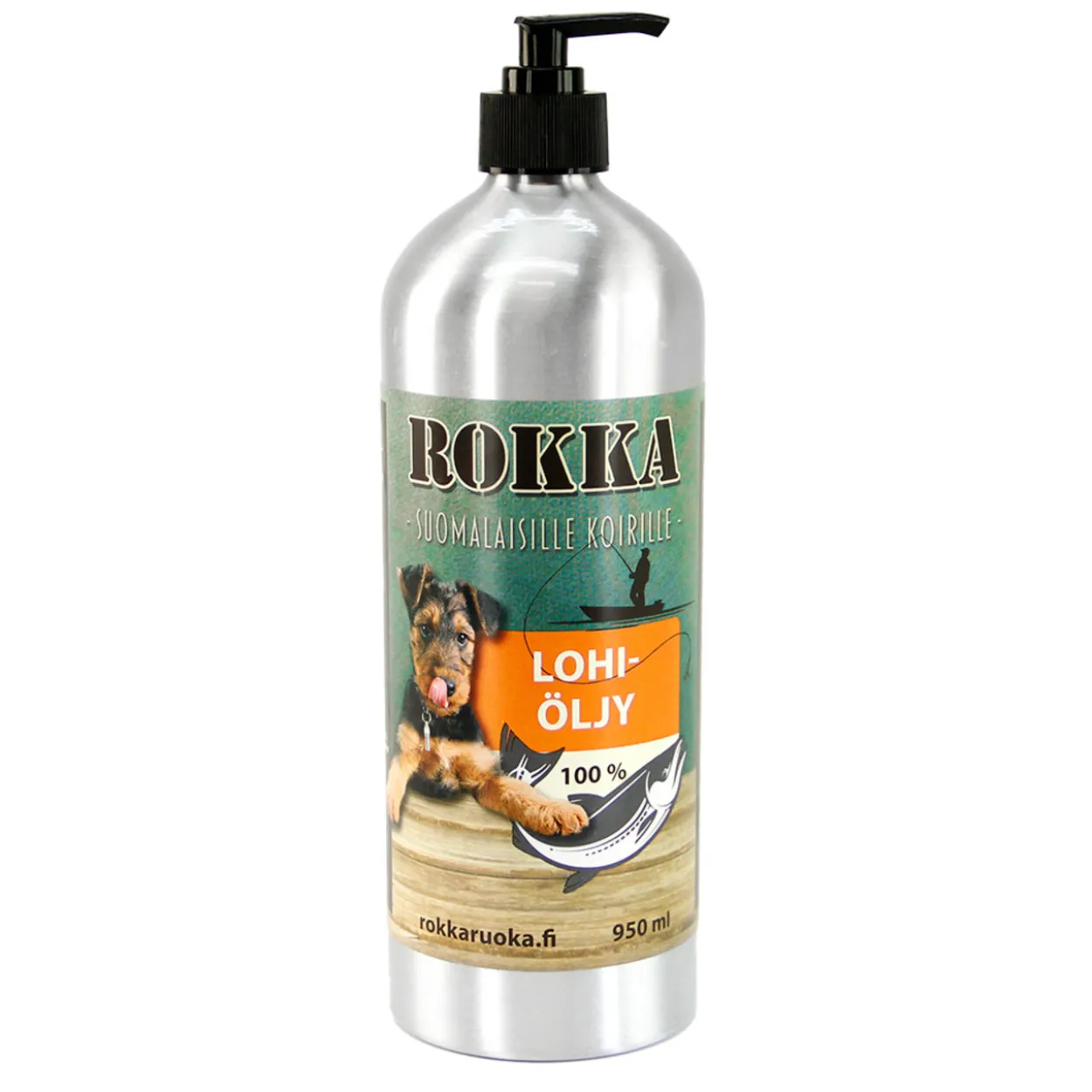 Lohiöljy Rokka 950 ml koirille ja kissoille